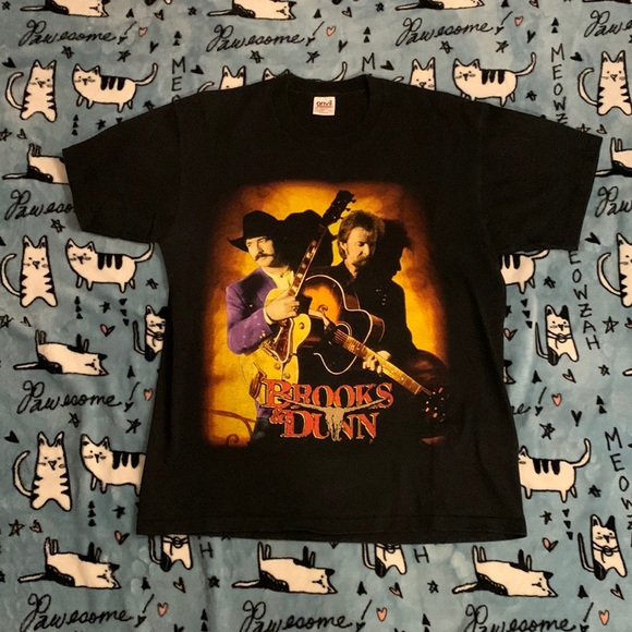 Brooks and Dunn 1997 Reversible Original Tour T Shirt Double-Sided - Picture 1 of 5